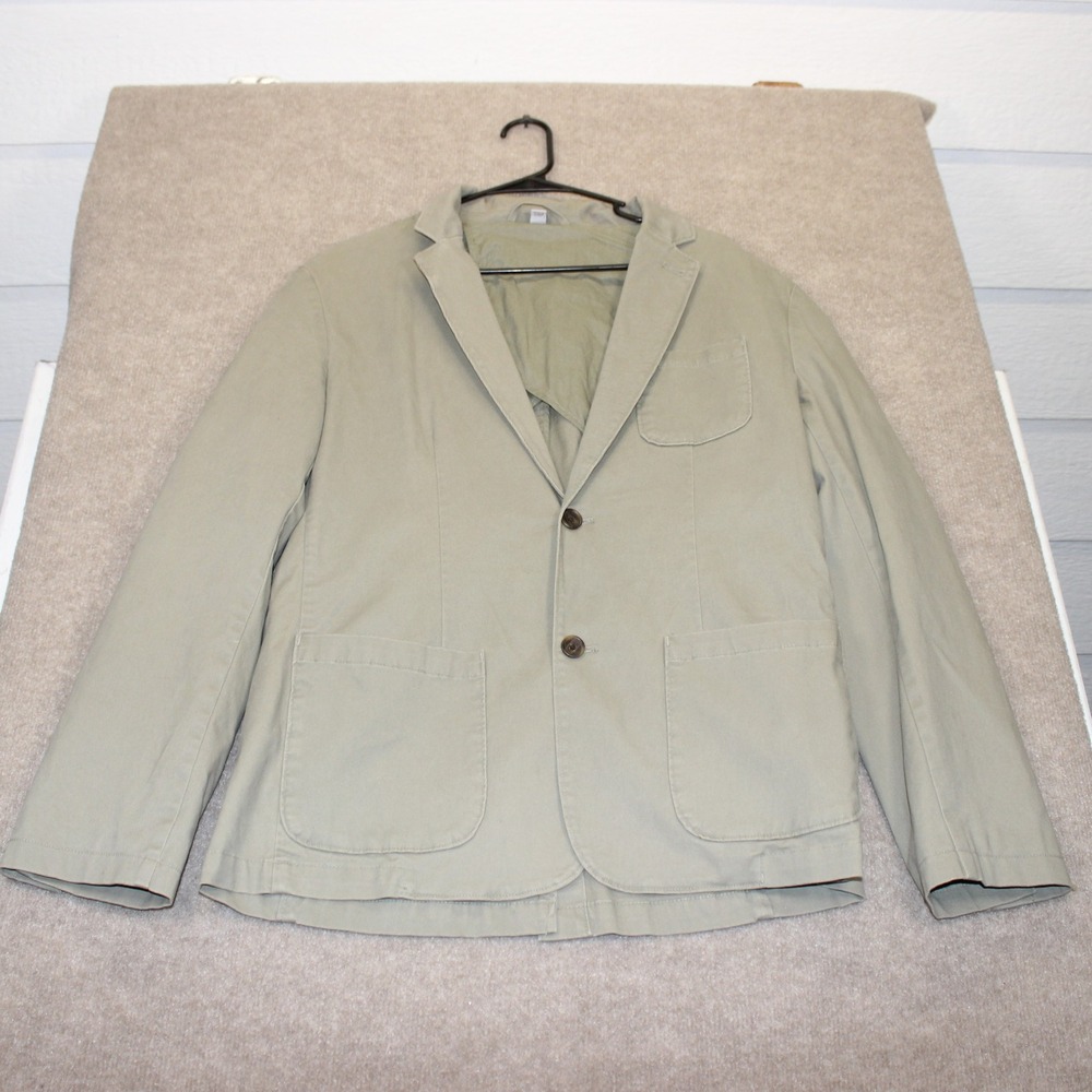 Goodfellow & Co Kenwood Blazer Sage Green Khaki Cotton Blend Jacket Womens Med